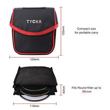 Load image into Gallery viewer, Tycka Field Filters Case for Round Filters Up to 86mm, Belt Style Design Filter Pouch, Removable Inner Lining and Water-Resistant and Dustproof Design, Black
