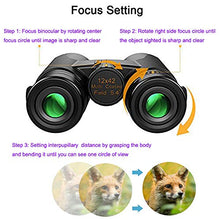 Load image into Gallery viewer, Hitechz 12x42 Binoculars for Adults, Compact HD Professional Waterproof Binoculars for Bird Watching Travel Stargazing Hunting Concerts Sports-BAK4 Prism FMC Lens with Phone Mount Carrying Bag

