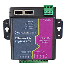 Load image into Gallery viewer, Brainboxes Ltd Ethernet 4 Dio + Rs232 + Switch
