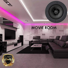 Load image into Gallery viewer, Package: Gravity Premium SG-6Hi 6.5 1600 Watts Flush Mount in-Wall in-Ceiling 2-Way Universal Home Speaker System with PP Cone Titanium Tweeter Stereo Sound (8 Speakers Included)

