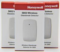 3 Pack of Honeywell 5853 Wireless Glassbreak Detector W/Mounting Tape