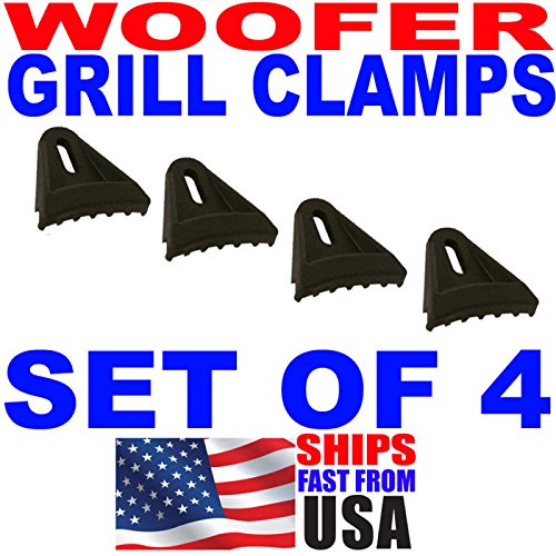 4pc Set Sub Woofer Speaker Grill Clips Subwoofer Clamps