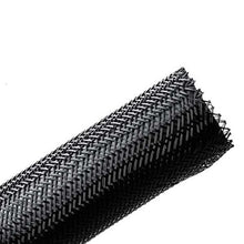 Load image into Gallery viewer, HellermannTyton 170-03043 Expandable Braided Sleeving, 0.75&quot; Dia, Black, 250.0 ft/Bulk Reel
