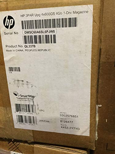HP 3PAR Upg 4x600GB 4Gb 1-Drv Magazine QL337B