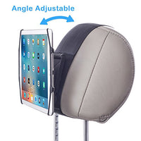 WANPOOL Car Headrest Mount Holder with Angle Adjuster for 7 - 10.5 Inch Tablets and 4.5 - 6 Inch Phones
