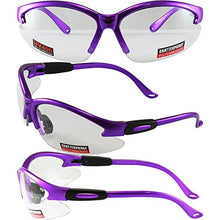 Load image into Gallery viewer, Global Vision Cougar Lab &amp; Safety Glasses Clear Lens (Purple)

