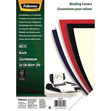 Load image into Gallery viewer, FELLOWES FSC A3 DELTA COVER BLACK PK100
