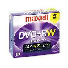 Load image into Gallery viewer, Maxell DISC,DVD+RW,JC,5/PK
