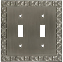 Load image into Gallery viewer, National Hardware S803-312 V8045 Pinnacle Double Switch plates in Nickel
