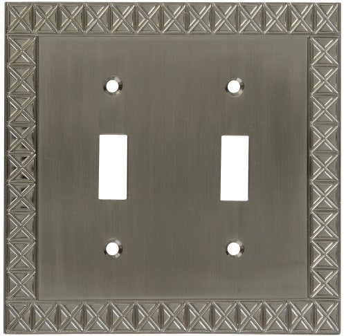 National Hardware S803-312 V8045 Pinnacle Double Switch plates in Nickel