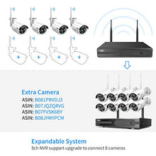 Load image into Gallery viewer, [500G Hard Drive] Hiseeu 3MP Wireless Security Camera System with One-Way Audio,4Pcs 2K Outdoor/Indoor WiFi Surveillance Cameras, HD Video,Night Vision, Weatherproof,Motion Detection,DC12V Power Cord
