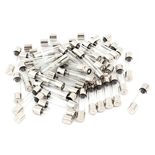 uxcell 250V 30A Fast Quick Blow Glass Tube Fuses 6mm x 30mm 50 Pcs