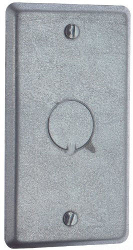 Steel City 58C6 Utility Device Cover, Raised, 4-Inch Length by 2-1/8-Inch Width, Galvanized, 25-Pack