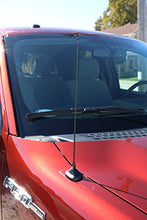 Load image into Gallery viewer, AntennaMastsRus - 15 Inch Black Antenna is Compatible with GMC Savana Van 4500 (2009-2018) - Spiral Wind Noise Cancellation - Spring Steel Construction
