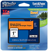 Load image into Gallery viewer, Brother International, Black on Fluorescent Orange 1&quot; (Catalog Category: Printers- Inkjet/Dot Matrix / Label Printer Access.)
