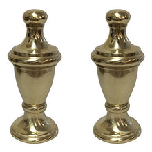 Load image into Gallery viewer, Royal Designs Simple Vase Design 2.5&quot; Lamp Finial for Lamp Shade, Polished Brass - Set of 2
