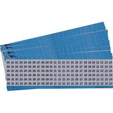Load image into Gallery viewer, Brady AF-200-224-PK, 111071 Consecutive Numbers Wire Marker Card, (3 Packs of 25 pcs)

