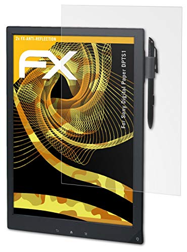 atFoliX Screen Protector Compatible with Sony Digital Paper DPTS1 Screen Protection Film, Anti-Reflective and Shock-Absorbing FX Protector Film (2X)