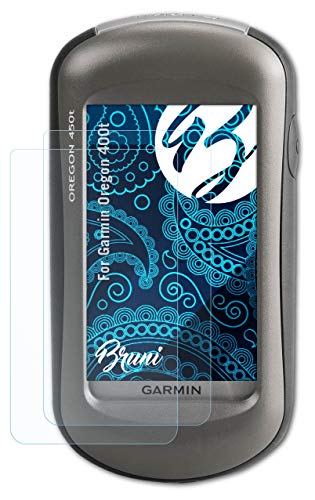 Bruni Screen Protector Compatible with Garmin Oregon 400t Protector Film, Crystal Clear Protective Film (2X)