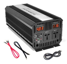 Load image into Gallery viewer, Pyle PINV3300 Plug In Car 3000 Watt 12V DC to 115 Volt AC Power Inverter with USB Outlet
