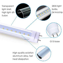 Load image into Gallery viewer, Aolyty T8 LED Tube Light 6500K 13W 3FT Super Bright Dual End Powered No Ballast Bypass Transparent for Warehouse, Garage, Office, Home - 10 Pack
