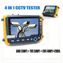 Load image into Gallery viewer, 5 Inch CCTV Tester 5MP AHD 5MP TVI 4MP CVI CVBS Coaxial HD Video Monitor Tester Analog Video Test UTP Cable Test VGA / HDMI Input DC12V Output Camera Tester
