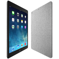Skinomi Brushed Aluminum Full Body Skin Compatible with Apple iPad 9.7 inch (2018)(Full Coverage) TechSkin with Anti-Bubble Clear Film Screen Protector
