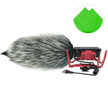 Load image into Gallery viewer, First2savvv TM-GO-B01 Outdoor Portable Digital Recorders Furry Microphone Mic Windscreen Wind Muff for RODE VideoMic + Cleaning cloth
