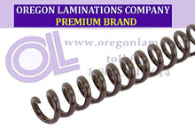 Load image into Gallery viewer, Spiral Binding Coils 6mm ( x 12) 4:1 [pk of 100] Brown (PMS 440 C)
