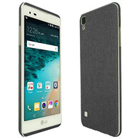 Skinomi Brushed Steel Full Body Skin Compatible with LG Tribute HD (LS676, Boost Mobile, Virgin Mobile)(Full Coverage) TechSkin with Anti-Bubble Clear Film Screen Protector