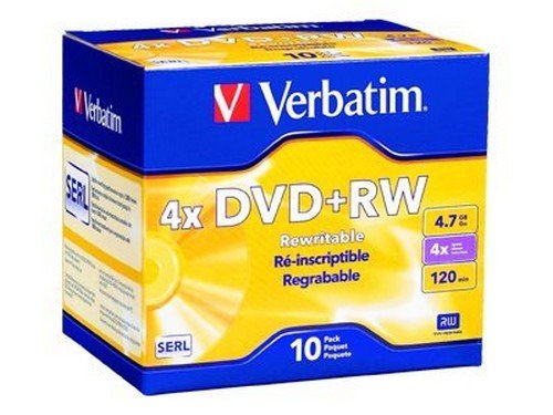 Verbatim DataLifePlus DVD+RW x 10 - 4.7 GB - storage media (94839) -
