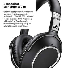 Load image into Gallery viewer, Sennheiser MB 660 MS (507093) - Dual-Sided, Dual-Connectivity, Wireless, Bluetooth, Adaptive ANC Over-Ear Headset | For Desk/Cell Phone &amp; Softphone/PC Connection | Skype for Business Certified (Black)
