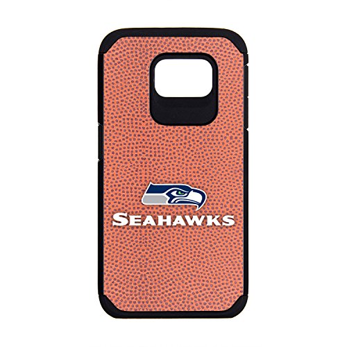 NFL Seattle Seahawks Classic Football Pebble Grain Feel Samsung Galaxy S6 Case, Brown