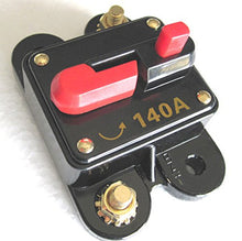 Load image into Gallery viewer, Mobilistics 12 Volt Car Audio 140 AMP Circuit Breaker with Reset up to 1400 watts stereo
