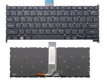 Load image into Gallery viewer, New US Black Backlit English Laptop Keyboard (Without Frame) Replacement for Acer Aspire V5-122P V5-122P-0449 V5-122P-0647 Light Backlight
