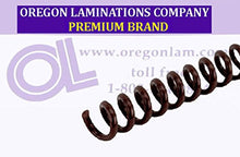 Load image into Gallery viewer, Spiral Coil Binding Spines 8mm (5/16 x 12) 4:1 [pk of 100] Dark Brown (PMS 440 C)
