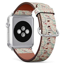 Load image into Gallery viewer, S-Type iWatch Leather Strap Printing Wristbands for Apple Watch 4/3/2/1 Sport Series (42mm) - Wild Animal Safari Pattern
