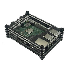 Load image into Gallery viewer, Raspberry Pi Case kit with Fan, Heatsinks, 5V / 2.5A Power Supply with On/Off Switch for Raspberry Pi 2 Model B,Raspberry Pi 3 Model B,Raspberry Pi 3 Model B+
