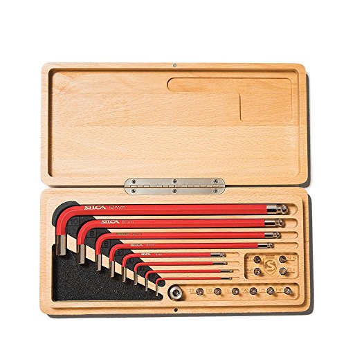 SILCA HX-ONE Home Allen Wrench Set | L - Wrench Tool KIT | Texture Coated Swiss 2 Steel | Magnetic 6mm Driver for 1/4