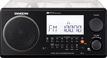 Load image into Gallery viewer, Sangean All in One AM/FM Alarm Clock Radio with Large Easy to Read Backlit LCD Display (Clear)
