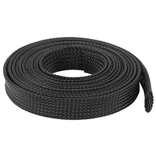 Load image into Gallery viewer, Aexit 16mm PET Wiring &amp; Connecting Cable Wire Wrap Expandable Braided Sleeving Heat-Shrink Tubing 3 Meter
