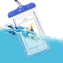 Load image into Gallery viewer, F-color Waterproof Case, 4 Pack Transparent PVC Waterproof Phone Pouch Dry Bag for Swimming, Boating, Fishing, Skiing, Rafting, Protect iPhone X 8 7 6S Plus SE, Galaxy S6 S7, LG G5 and More

