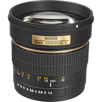 Bower SLY85P High-Speed Mid-Range 85mm f/1.4 Telephoto Lens for Pentax