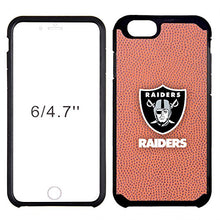 Load image into Gallery viewer, NFL Oakland Raiders Classic Football Pebble Grain Feel iPhone 6 Case, Brown
