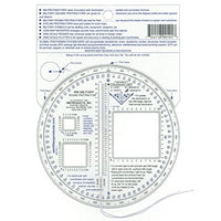 RM Products Military Round Protractor - Blue and Black Print