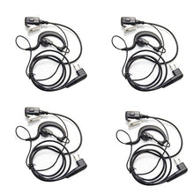 Load image into Gallery viewer, Tenq 2-pin G Shape Earpiece Headset for Motorola Radio Cls1110 Cls1410 Cls1413 Cls1450 Cls1450c Etc(4 Pack)
