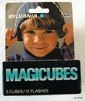 Sylvania Blue Dot MAGICUBES MAGICUBES for X-Pattern Camera Mount Sockets 3 Cubes / 12 Flashes