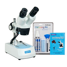 Load image into Gallery viewer, OMAX 20X-40X-80X Cordless Stereo Binocular Microscope with Dual LED Lights and Cleaning Pack
