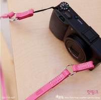 Ciesta CSS-T10-A07 Leather Camera Strap Arco Two-Way (Hot Pink) for Toy Camera DSLR Mirrorless RF Camera Leica
