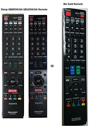 New GB005WJSA GB105WJSA Replace Remote Control fit for Sharp LC-60LE745U LC-60C8470U LC-70C8470U LC-60LE847U LC-60LE845U LC-60C7450U LC-90LE745U LC-70LE847U LC-80LE844U RRMCGB005WJSA TV